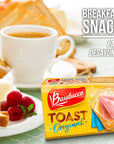 Bauducco Original Toast  Delicious Light  Crispy Toasted Bread  ReadytoEat Breakfast Toast  Sandwich Bread  No Artificial Flavors  501 oz Pack of 1