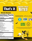 That’s it. Spooky Fruit Bites Halloween Fun Size Fruit Bars Variety Pack (Mango, Banana), Non-GMO, Allergen Friendly, Kosher, Gluten Free Snacks No Added Sugar (40 PCS, 10g Each)