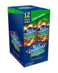 Blue Diamond Almonds Whole Natural Flavored Snack Nuts Single Serve Bags 15 Oz Tubes Pack of 12