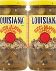 Louisiana Brand Sliced Jalapeno Peppers 12 Ounce Glass Jar Pack of 2