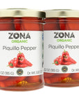 Zona Organic Spanish Fire Roasted Piquillo Peppers 65 oz Pack of 2