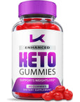 Enhanced Keto Gummies, Enhanced Keto ACV Gummies, Vegan, Non GMO 1000mg Formula