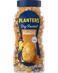 PLANTERS Honey Roasted Peanuts, Sweet and Salty Snacks, Plant-Based Protein, 16 oz Jar