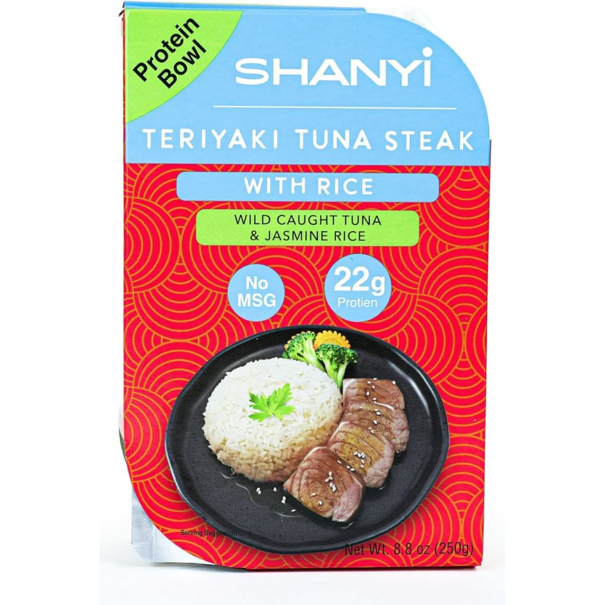 ShanYi Instant Microwave Meals Ready to Eat Japanese Curry Tuna Teriyaki Tuna Steak Thai GreenPanang Curry with SalmonTuna and Jasmine Rice Prepared Foods 250g88oz 6in1 Mixed flavors 6 Pack