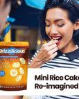 Drizzilicious Mini Rice Cakes Birthday Cake  Rice Crisps Healthy Snack for Adults and Kids Flavored Rice Cakes Vegan Gluten Free Allergen Free Only 90 Calories Per Bag  074 oz Pack of 10