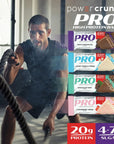 Power Crunch PRO Protein Wafer Bars Variety Pack in 4 Flavors 20 Ounce Bars 16 Count High Protein