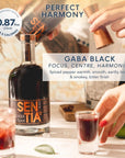 Sentia Gaba Black Botanical Non Alcoholic Spirits Vegan Gluten Free and GM Free Zero Proof Alcohol Alternative 169 fl oz 500ml  Perfect for Mocktails