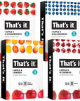 Thats it 48 Count Variety Pack  Strawberry Blueberry Mango  Cherry flavors  100 Natural Real Fruit bars Strawberry Plantbased Vegan glutenfree No added Sugar Top 12 allergen free