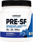 Nutricost Stim-Free Pre-Workout, 30 Servings Blue Raspberry