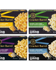 Macaroni and Cheese by Cracker Barrel in 4 Variety Packs  Sharp Cheddar Cheddar Havarti Sharp White Cheddar Flavor and Parmesan White Cheddar An Instant Mac and Cheese Dinner Meal for the Whole Family Pantry Staples