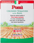 Pomì Crushed Tomatoes with Basil  Creamy Velvety Italian Tomato Sauce with a Touch of Salt No Additives or Preservatives Tomato Crushed  Made from 100 Fresh Italian Tomatoes  138oz Pack of 12