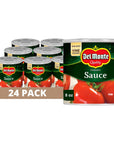 Del Monte Canned Tomato Sauce 8 oz Pack of 24 Cans