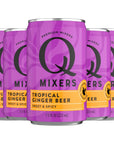 Q Mixers Tropical Ginger Beer Premium Cocktail Mixer Made with Real Ingredients 75oz Can  5 PACK