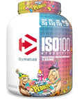 Dymatize ISO100 Hydrolyzed Protein Powder, 100% Whey Isolate Protein, 25g of Protein, 5.5g BCAAs, Gluten Free, Fast Absorbing, Easy Digesting, Birthday Cake, 5 Pound