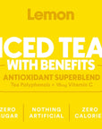 Ryl Iced Tea Lemon Antioxidant Superblend Zero Sugar Low Carb Zero Calorie Iced Tea 160 Fl Oz 4Pack