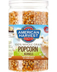 American Harvest yellow popcorn kernels in jar - 1 kg