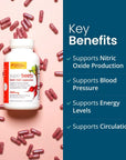 humanN SuperBeets Beet Root Capsules Quick Release 1000mg - Supports Nitric Oxide Production, Blood Pressure - Clinically Studied Antioxidants 90 Count Non-GMO Powder