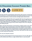 Zing Dark Chocolate Coconut Vegan Protein Bars, Gluten Free with High Protein, High Fiber, Dairy Free Nutrition Bars, Plant Based Protein, Kosher, Low Sugar, No Sugar Alcohols - 12 count