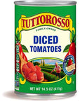 Tuttorosso Diced Canned Tomatoes 145oz Can Pack of 6