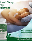 Natures Renewal Natural Sleep Supplement  Melatonin Valerian Root Ashwagandha Magnesium Chamomile Nighttime Homeopathic Herbal Sleeping Aid for Adults  60 Capsules