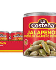 La Costeña Whole Pickled Jalapeño Peppers 7 Ounce Pack of 24