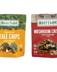 Rhythm Superfoods Variety 11 Pack- Rhythm Snacks Kale Chips, Rhythm Broccoli Bites Vegetable Chips, Mushroom Chips, Rhythm Cauliflower Bites, Vegetable Snacks. Christmas Stocking Stuffer Candy