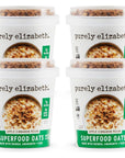 Purely Elizabeth Vegan GlutenFree Superfood Oats Cup Apple Cinnamon Pecan 4 Ct