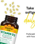 Country Life, Vitamin D3 5000 IU, Supports Healthy Bones, Teeth and Immune System, Daily Supplement, 200 ct