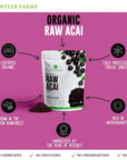 Antler Farms  100 Pure Organic Raw Acai Powder 30 Servings 150g  Vegan Gluten Free Freeze Dried Hand Picked from Wild Acai Palm Trees in The Rainforest of Brazil Certified USDA Organic