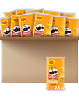 Pringles Potato Crisps Chips, Lunch Snacks, Office and Kids Snacks, Grab N' Go, Cheddar Cheese (12 Cans)