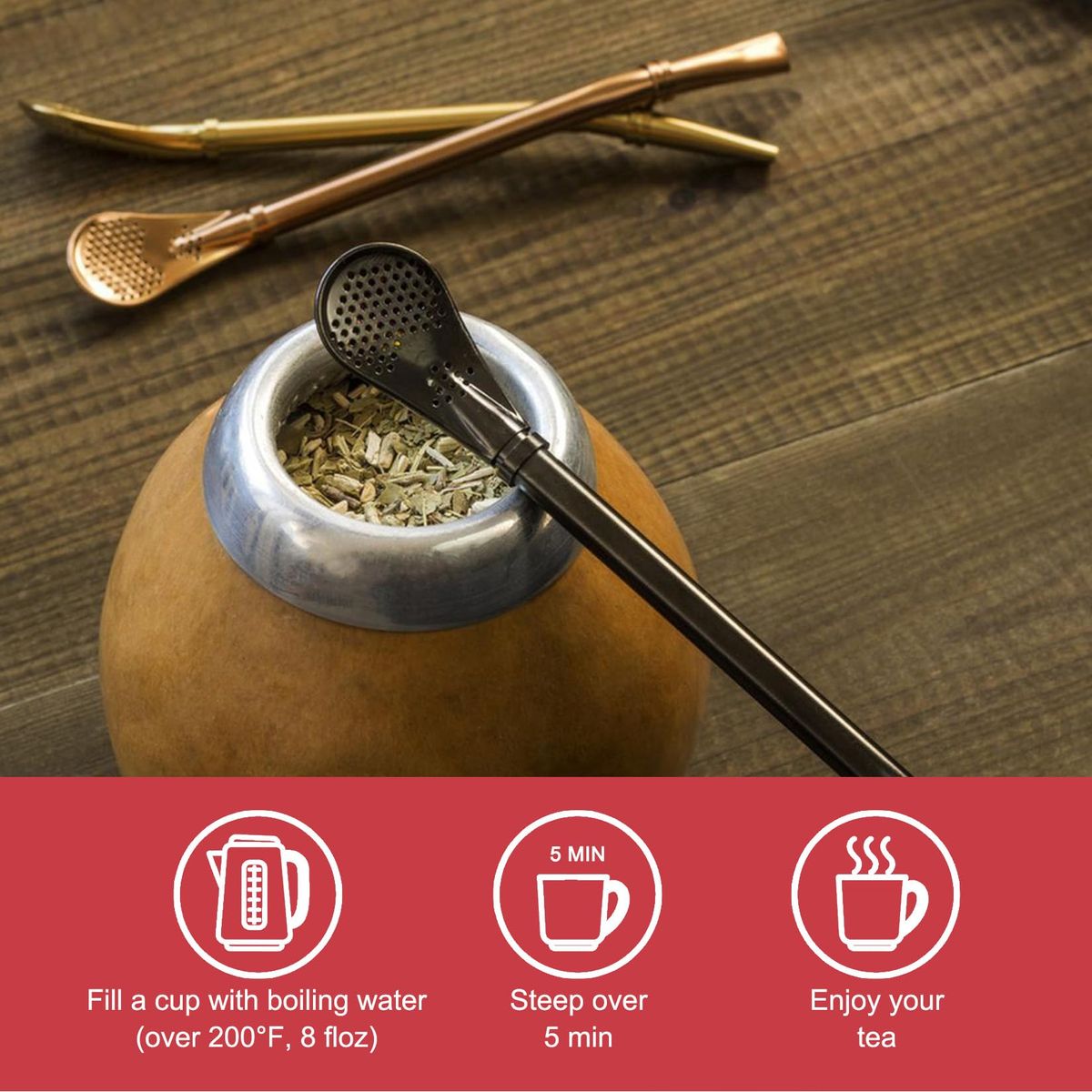 Catfit Yerba Mate Tea for Boost Energy Focus and Health Perfect Coffee Replacement No Dust Fresh Vegan Kosher GlutenFree 40 Tea Bags