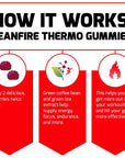 Force Factor LeanFire Thermo Gummies with B12 Vitamins, Caffeine, & Green Coffee Bean, Boost Energy, Metabolism, Endurance, Stamina, Motivation, Focus, & Performance, Pre Workout Gummies, 60 Gummies