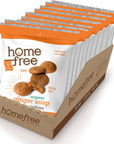 Homefree Mini Ginger Snap Cookies Organic Gluten Free Nut Free Vegan Individually Wrapped Packs School Safe and Allergy Friendly Snack 095 oz Pack of 10