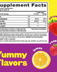 L’il Critters Fiber Daily Gummy Supplement for Kids, for Digestive Support, Berry and Lemon Flavors, 90 Gummies