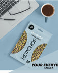 Wonderful Pistachios No Shells, Roasted and Lightly Salted Nuts, 6 Ounce Resealable Bag, Healthy Snack, Gluten Free, Protein Snack, Pantry Staple