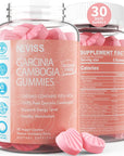 Sugar Free Garcinia Cambogia Gummies 1000mg 95% HCA with L-Carnitine, Raspberry Ketone, Chromium, Green Coffee Bean for Metabolism, Energy Boost, 100% Organic Extract, Vegan, Strawberry Flavor 60 Cts