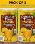 Powdered Lemonade Drink Mix CountryTime Refreshing Lemonade Mix Powder Drink with Other Natural Flavor  Packaged in Resealable Canister with Easy Measure Scoop 5lb Bucket 2 Pack Total 103lb