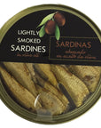 Grilled Catch Wild Caught Brisling Sardines Lightly Smoked in Olive Oil 56 oz Pack of 5