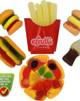 eFrutti Gummi Candy Variety Lunch Party Gift Set  Fat Free Food  Gluten Free  Nut Free  Not GE  Great for Parties Gifts and Family Time Collection 1  Lunch Party Bag