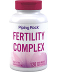 Fertility Supplements for Women | 120 Capsules | Complex Blend with Damiana, Chasteberry, & Ginseng | Prenatal Vitamin | Non-GMO, Gluten Free | by Piping Rock