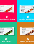 SANS Meal Replacement Protein Bar Gluten Free Healthy High Protein Snacks High Fiber No Sugar Added Dairy Free Soy Free Variety Pack 12 Bars