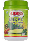 Ahmed food mixed pickle in oil Brown