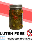 SOUTHSIDE SMITTIS  ITALIAN STYLE GIARDINIERA  MEDIUM  16 oz  Best Chicago Style Giardiniera Peppers  Original Southside Recipe