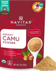 Navitas Organics Camu Camu Powder 3 oz Bag 17 Servings  Organic NonGMO GlutenFree