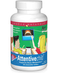 Source Naturals Attentive Child - Healthy Cognitive Nutrients For Active Children - Improved Focus & Attention with DMAE, Magnesium, Zinc & Grape Seed Extract - 60 Chewable Wafers.