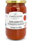 Arrabiatta Tomato Sauce 24 oz Campo DOro Pasta Sauce Italian Specialties  Italian Food 100 Made in Italy