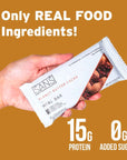 SANS Meal Replacement Protein Bar Gluten Free Healthy High Protein Snacks High Fiber No Sugar Added Dairy Free Soy Free Variety Pack 12 Bars