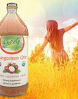 Mangosteen One  100 Pure Organic Mangosteen Juice  32oz Glass Bottle 1qt  Xanthone Vitamin  Antioxidant Rich Whole Superfruit  GlutenFree Vegan Mangosteen Supplement  Gopals Healthfoods