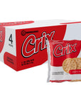 Crix Original Crackers 4 x 3 Packs  12 Individually Wrapped Rolls