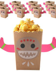 CORODER Moana Popcorn Box DIY Snack Popcorn Box Luau Party Supply Hawaiian Birthday Party Decoration Party Supply Hawaiian Party Decoration Party Favors12PCS